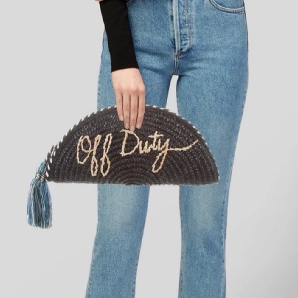 Rebecca Minkoff‎ Straw Taco Clutch - Black Clutches Off Duty